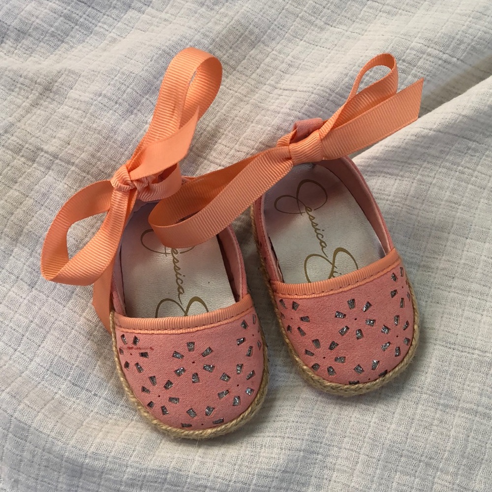 Jessica Simpson “Emma” Coral Ballet Size 1 (2-3M)